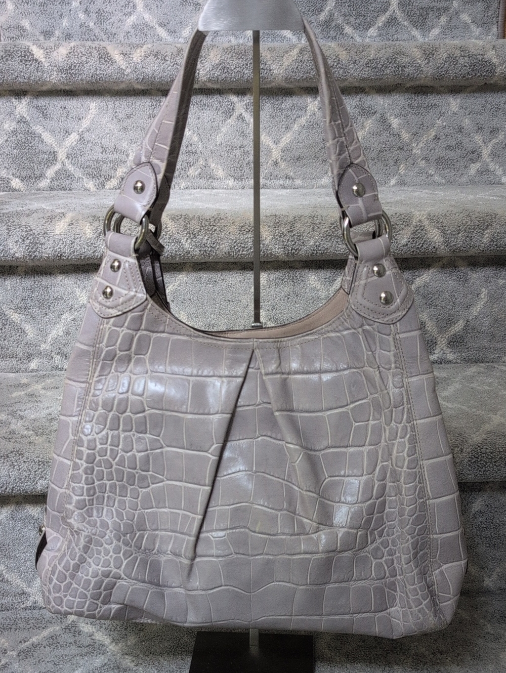 Classic Coach Croc-Embossed Shoulder Bag - limited edition! - Picture 3 of 12